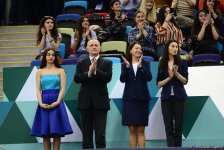 Состоялась церемония награждения победителей и призеров первого дня финалов Кубка мира по спортивной гимнастике в Баку (ФОТО)