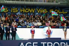 Состоялась церемония награждения победителей и призеров первого дня финалов Кубка мира по спортивной гимнастике в Баку (ФОТО)