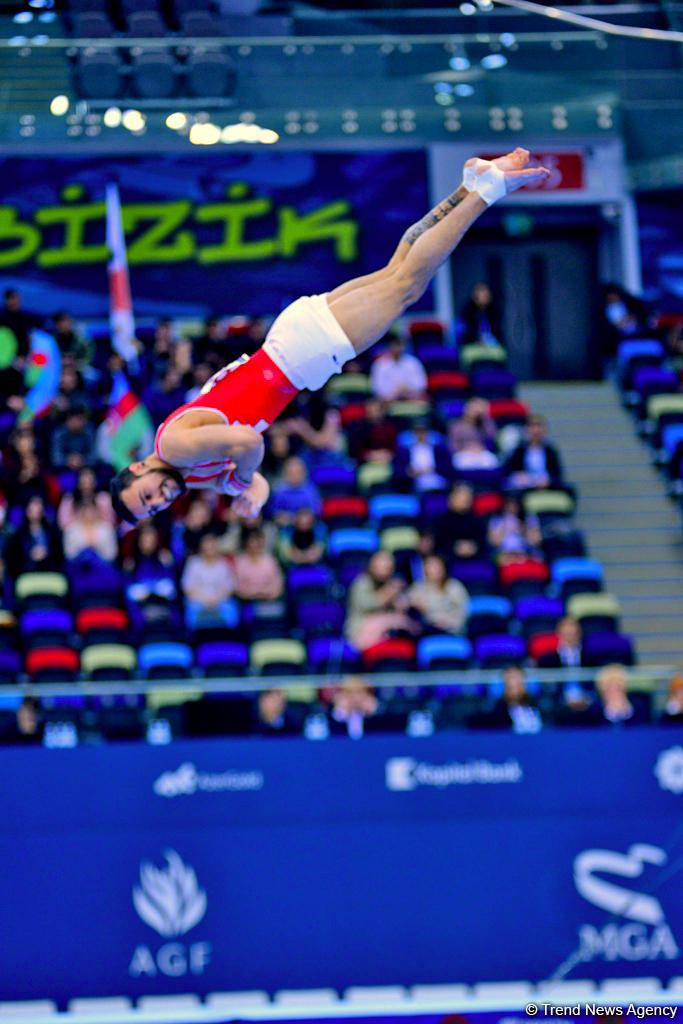 Лучшие моменты Кубка мира FIG по спортивной гимнастике в Баку (ФОТОРЕПОРТАЖ)