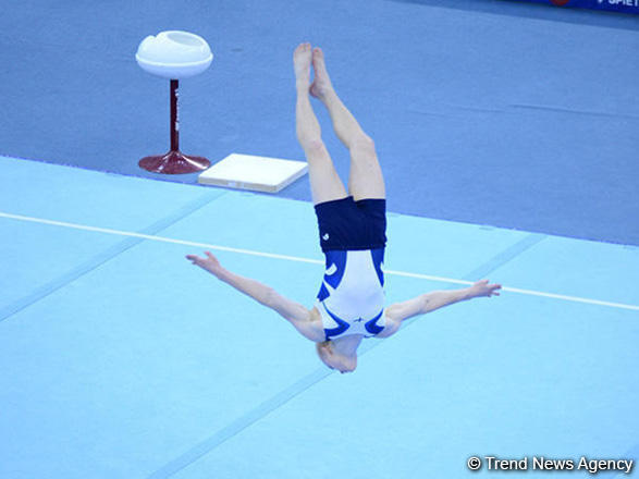 В Баку стартовал третий день соревнований Кубка мира FIG по спортивной гимнастике (ФОТО)