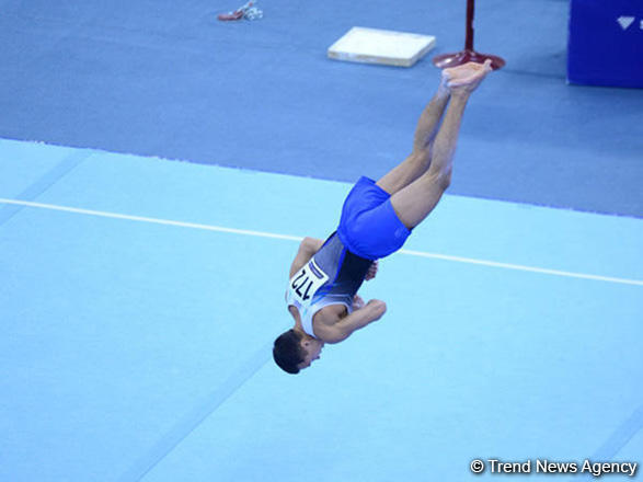 В Баку стартовал третий день соревнований Кубка мира FIG по спортивной гимнастике (ФОТО)