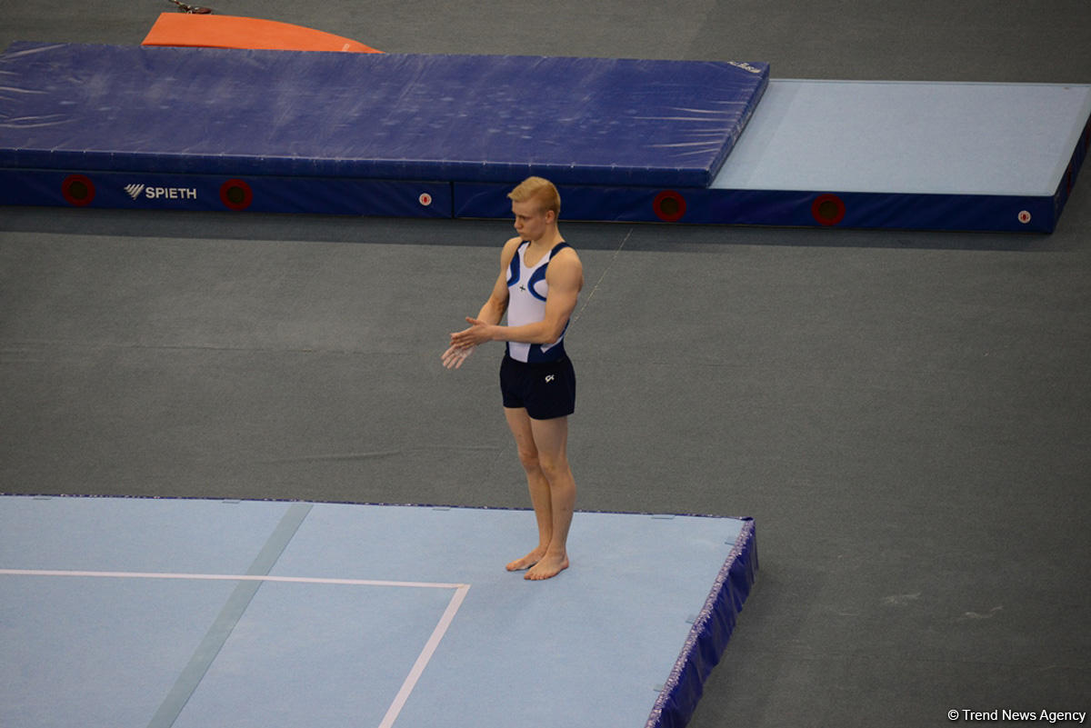 В Баку стартовал третий день соревнований Кубка мира FIG по спортивной гимнастике (ФОТО)