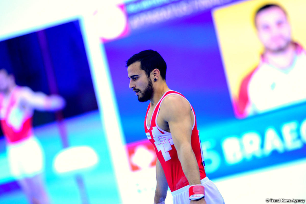 В Баку стартовал третий день соревнований Кубка мира FIG по спортивной гимнастике (ФОТО)