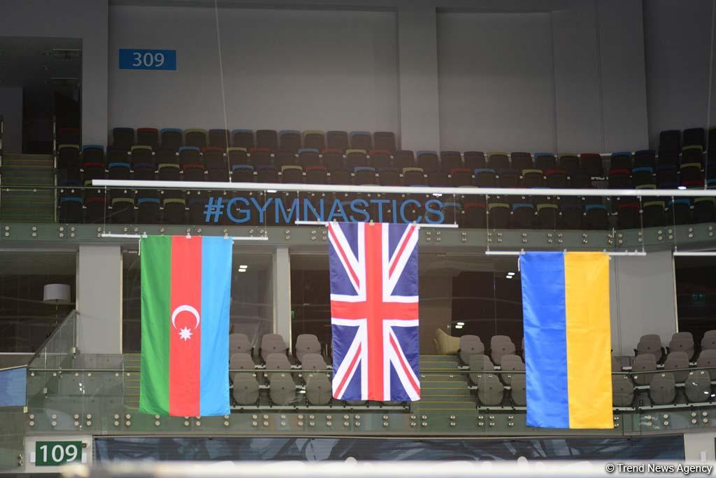 Состоялась церемония награждения победителей и призеров первого дня финалов Кубка мира по спортивной гимнастике в Баку (ФОТО)