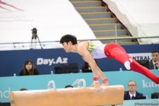 В Национальной арене гимнастики продолжаются финальные соревнования Кубка мира по спортивной гимнастике в Баку (ФОТО)