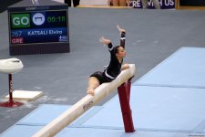 Стартовал последний день соревнований Кубка мира по спортивной гимнастике в Баку (ФОТО)