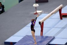 Стартовал последний день соревнований Кубка мира по спортивной гимнастике в Баку (ФОТО)