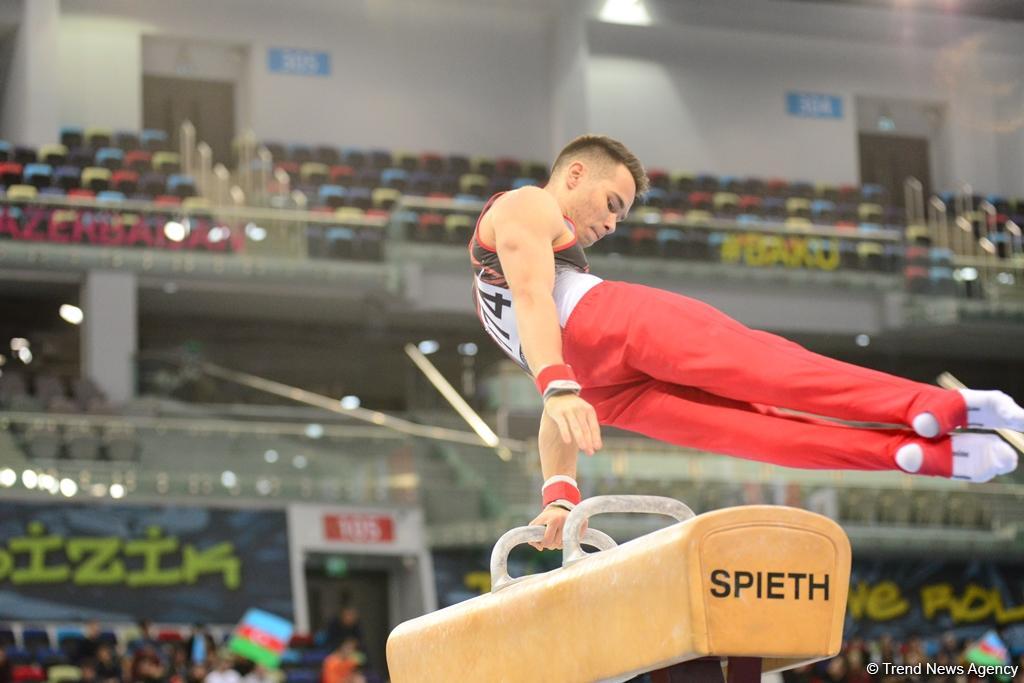 В Национальной арене гимнастики продолжаются финальные соревнования Кубка мира по спортивной гимнастике в Баку (ФОТО)