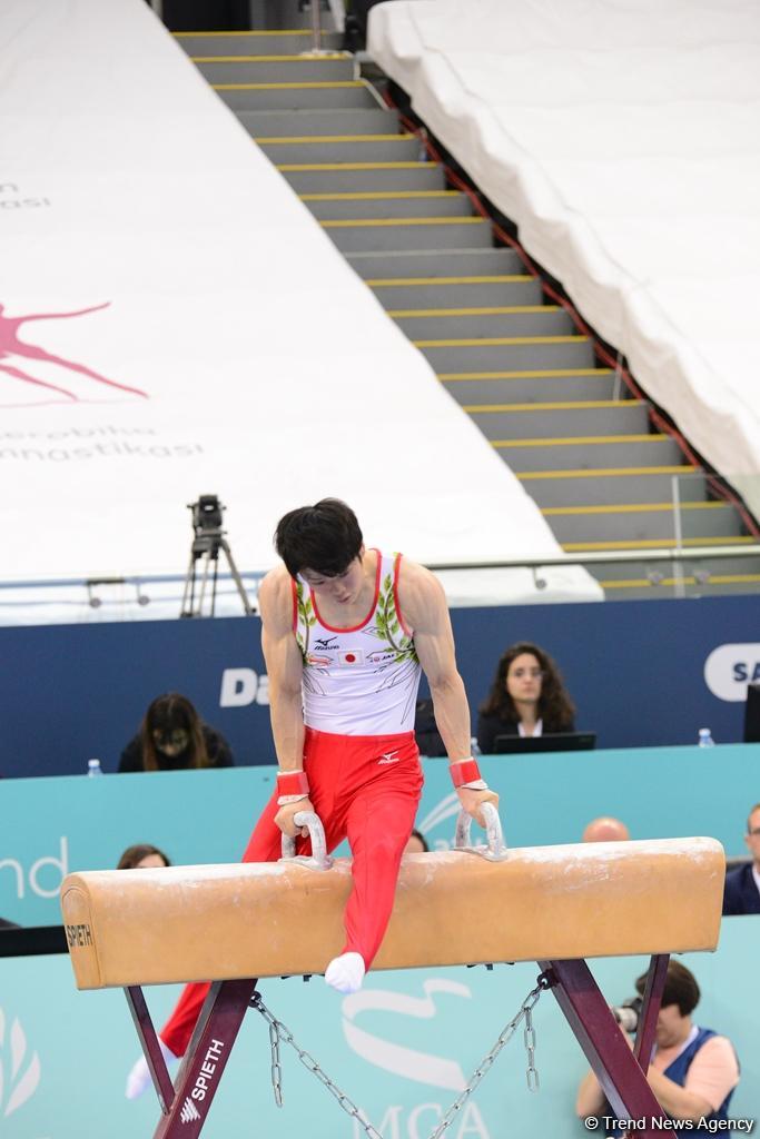 В Национальной арене гимнастики продолжаются финальные соревнования Кубка мира по спортивной гимнастике в Баку (ФОТО)