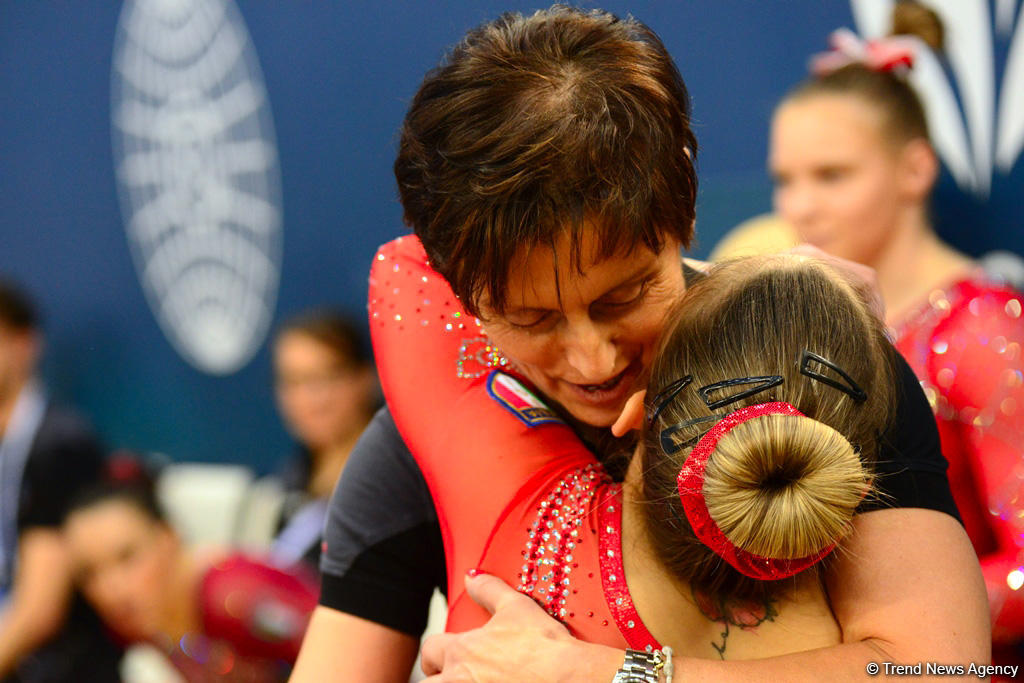 В Национальной арене гимнастики продолжаются финальные соревнования Кубка мира по спортивной гимнастике в Баку (ФОТО)