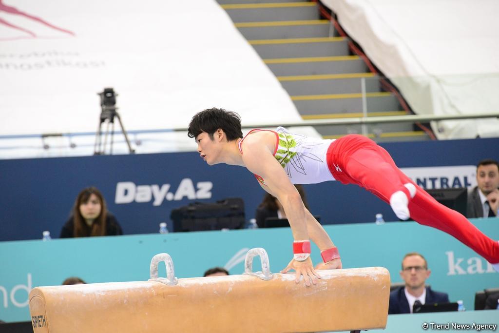 В Национальной арене гимнастики продолжаются финальные соревнования Кубка мира по спортивной гимнастике в Баку (ФОТО)