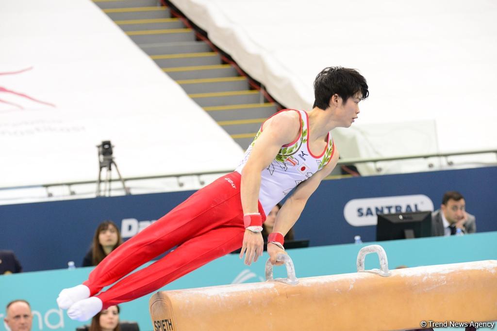В Национальной арене гимнастики продолжаются финальные соревнования Кубка мира по спортивной гимнастике в Баку (ФОТО)