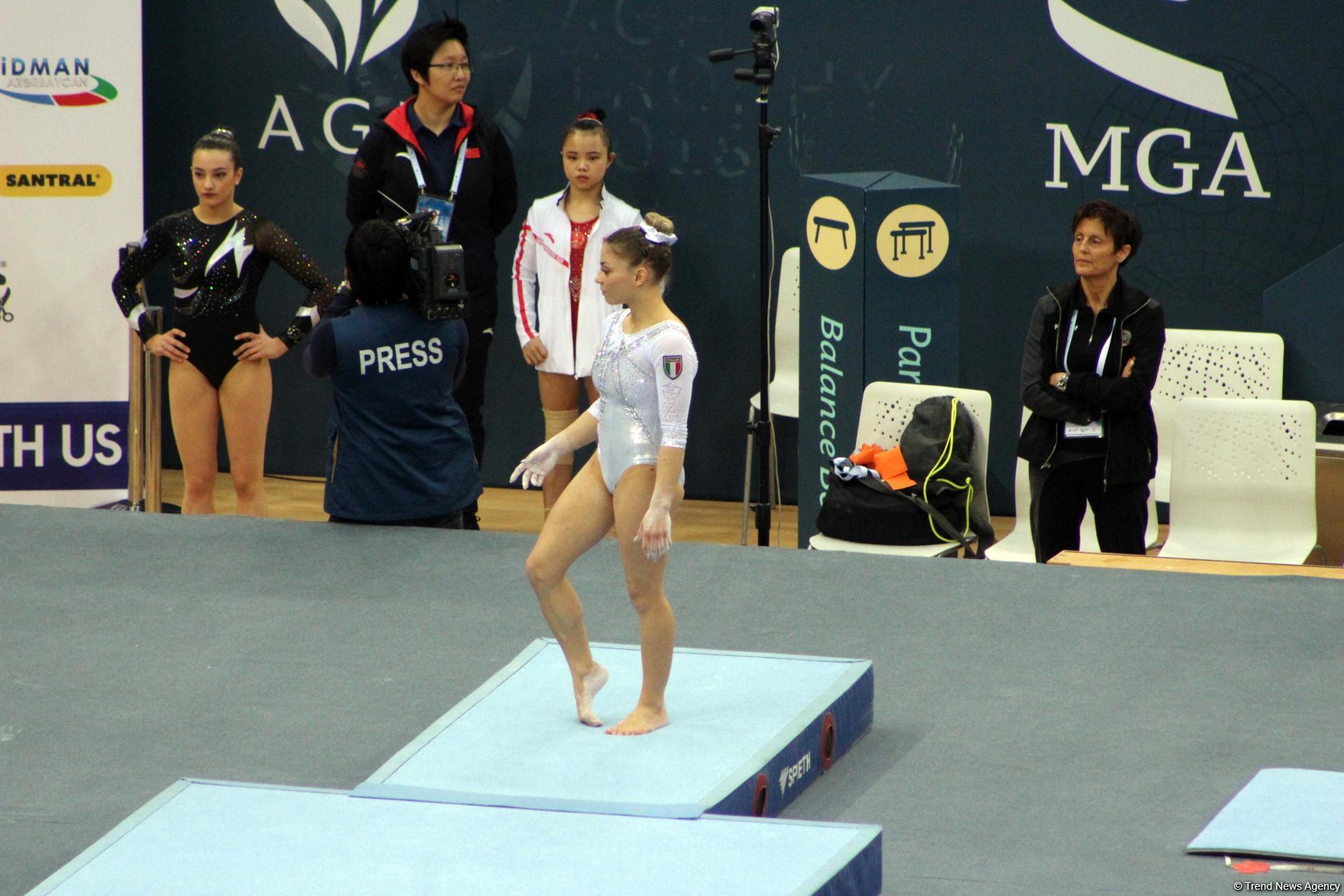Стартовал последний день соревнований Кубка мира по спортивной гимнастике в Баку (ФОТО)