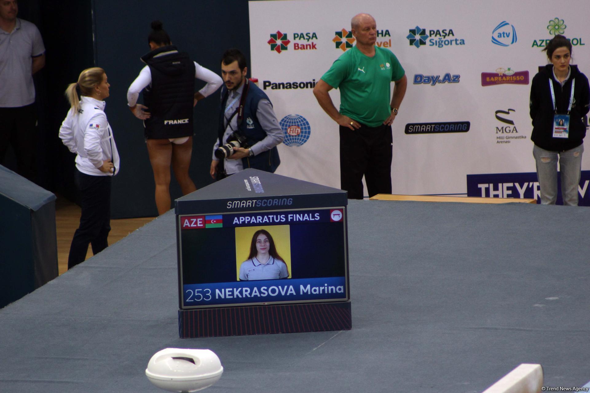 Стартовал последний день соревнований Кубка мира по спортивной гимнастике в Баку (ФОТО)