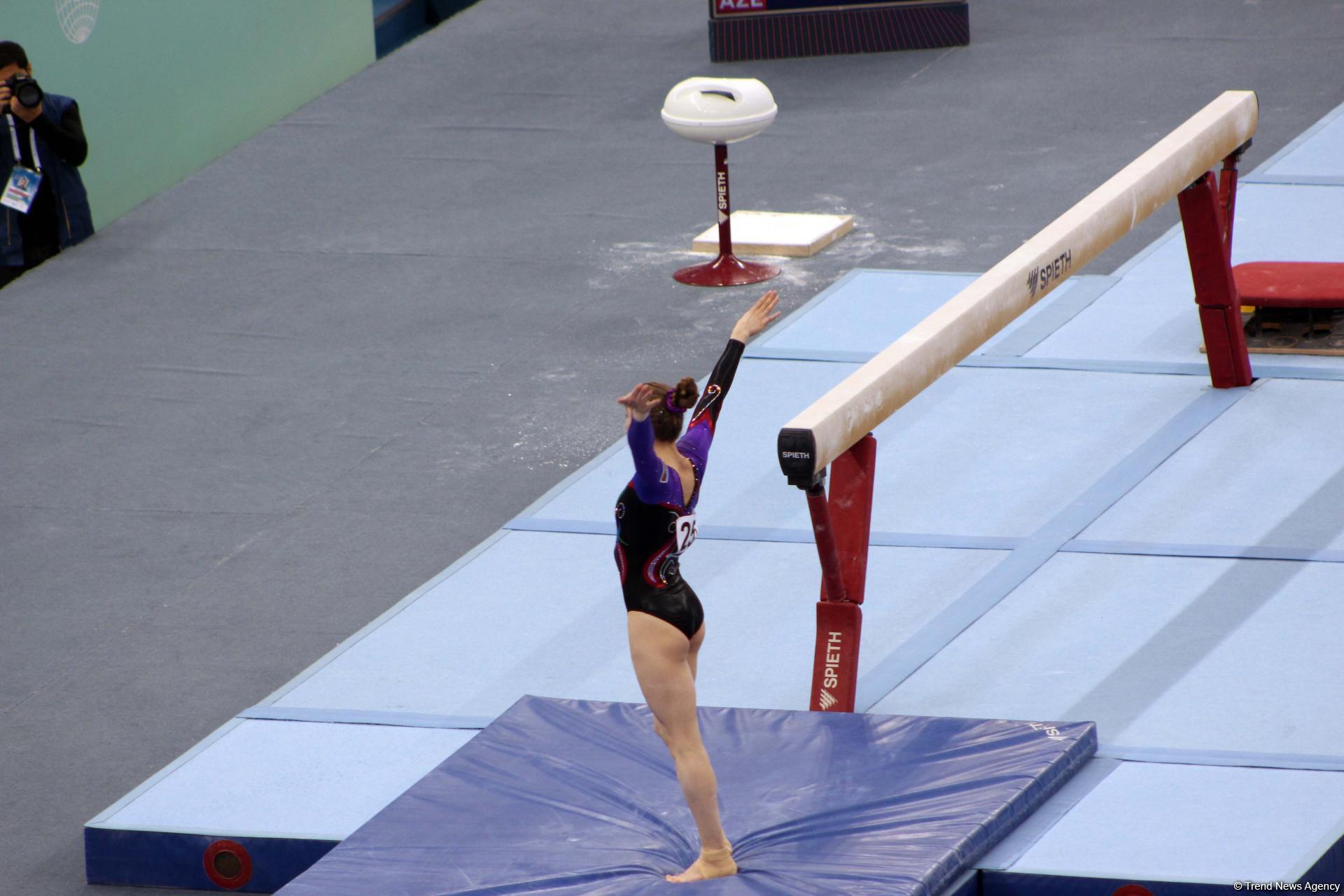 Стартовал последний день соревнований Кубка мира по спортивной гимнастике в Баку (ФОТО)