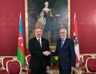Президент Ильхам Алиев встретился в Вене с Федеральным президентом Австрии (ФОТО)
