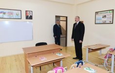 Президент Ильхам Алиев принял участие в открытии в бакинском поселке жилого комплекса для вынужденных переселенцев (ФОТО)