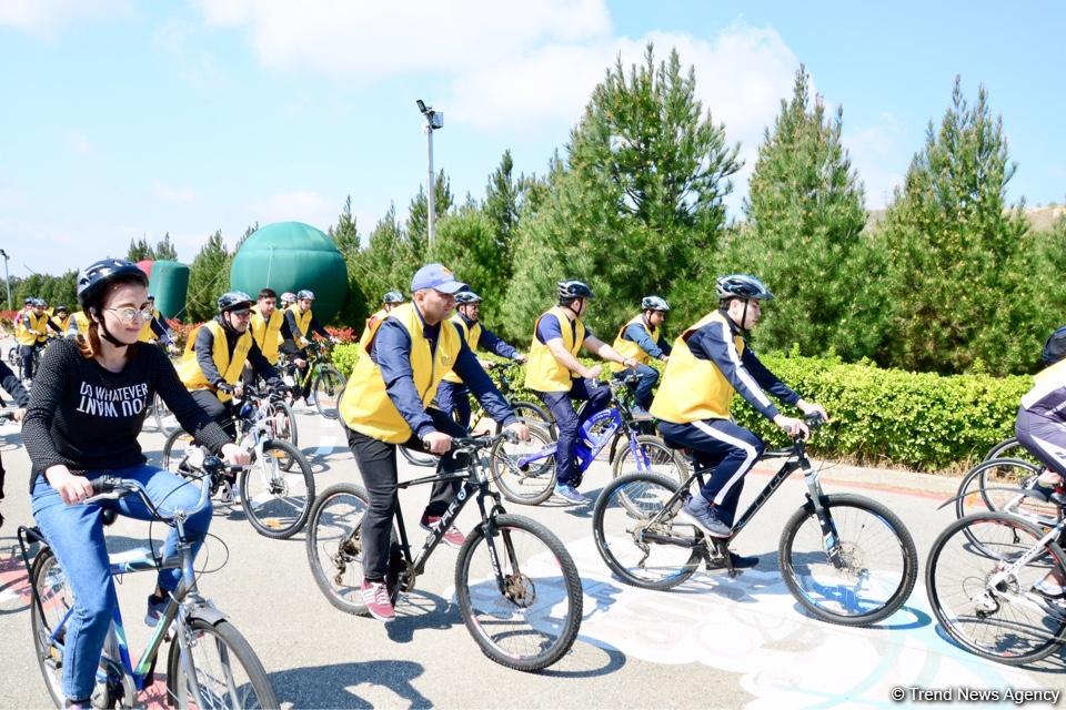 В Баку прошел велопробег под девизом «Меньше машин, больше жизни» (ФОТО)