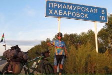 Невероятно! Рамиль Зиядов с флагом Азербайджана проехал на велосипеде 60000 км! (ВИДЕО, ФОТО)