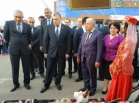 Азербайджанские пехлеваны на празднике искусств в Саатлы (ФОТО)