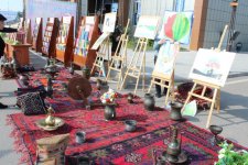 Азербайджанские пехлеваны на празднике искусств в Саатлы (ФОТО)