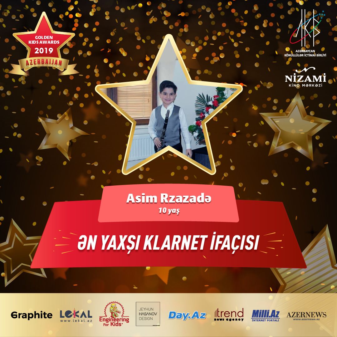 Названы первые номинанты Azerbaijan Golden Kids Awards 2019 (ФОТО)