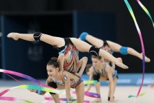 В Национальной арене гимнастики проходят подиумные тренировки участников турнира AGF Junior Trophy (ФОТОРЕПОРТАЖ)