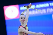 В Баку продолжаются финальные соревнования Международного турнира по художественной гимнастике AGF Junior Trophy (ФОТОРЕПОРТАЖ)