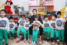 Первый вице-президент Мехрибан Алиева ознакомилась с условиями в яслях-детском саду №229 в Бузовне, в гимназии в Мардакяне и школе №32 Лачинского района (ФОТО) (версия 2)