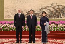 Президент Ильхам Алиев принял участие в приеме для участников второго форума «Один пояс, один путь» (ФОТО)