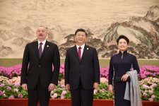 Президент Ильхам Алиев принял участие в приеме для участников второго форума «Один пояс, один путь» (ФОТО)