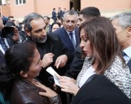 Первый вице-президент Мехрибан Алиева встретилась с вынужденными переселенцами (ФОТО)