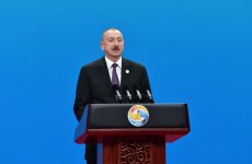 Президент Ильхам Алиев принимает участие во 2-м Международном форуме "Один пояс, один путь" (ФОТО) (версия 3)