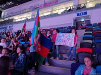 Болельщики из регионов Азербайджана на Кубке мира по художественной гимнастике в Баку (ФОТО)