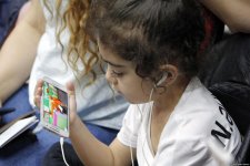 Радость детей на Кубке мира по художественной гимнастике в Баку (ФОТО)