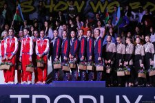 В рамках Кубка мира в Баку состоялась церемония награждения групповых команд по итогам многоборья (ФОТО)