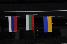В Баку прошла церемония награждения команд в групповых упражнениях Кубка мира по художественной гимнастике (ФОТО)