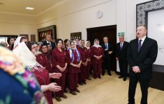 Президент Ильхам Алиев и Первая леди Мехрибан Алиева приняли участие в открытии Гобустанского филиала ОАО «Азерхалча» (ФОТО) (версия 2)