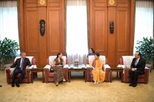 Вице-президент Фонда Гейдара Алиева Лейла Алиева встретилась в Пекине с председателем Китайской народной ассоциации дружбы (ФОТО)