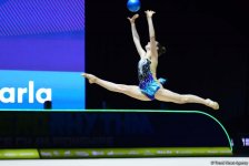 В Национальной арене гимнастики в Баку продолжаются соревнования Чемпионата Европы (ФОТО)