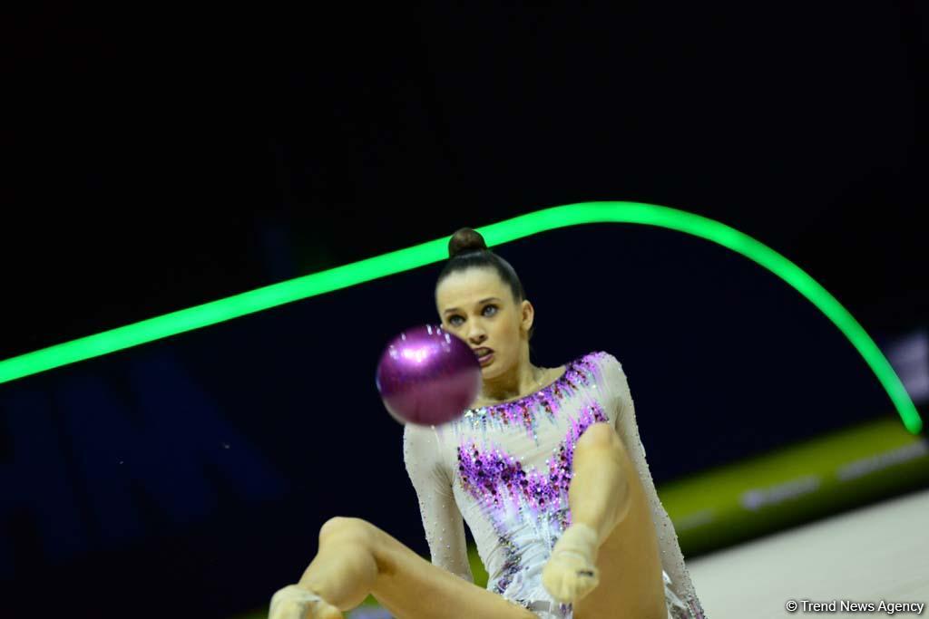 В Баку определились финалистки Чемпионата Европы по художественной гимнастике в  упражнениях с мячом