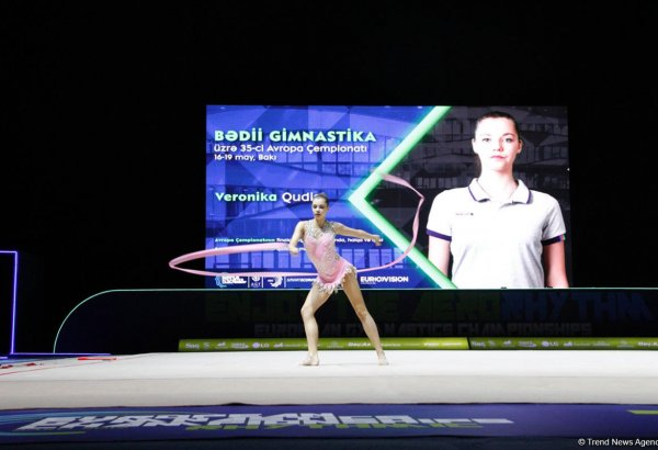 В Национальной арене гимнастики в Баку продолжаются соревнования в рамках третьего дня Чемпионата Европы (ФОТО)