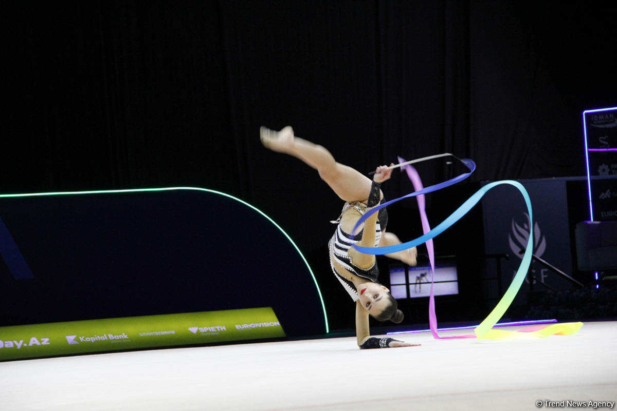 В Баку стартовал третий день соревнований 35-го Чемпионата Европы по художественной гимнастике (ФОТО)