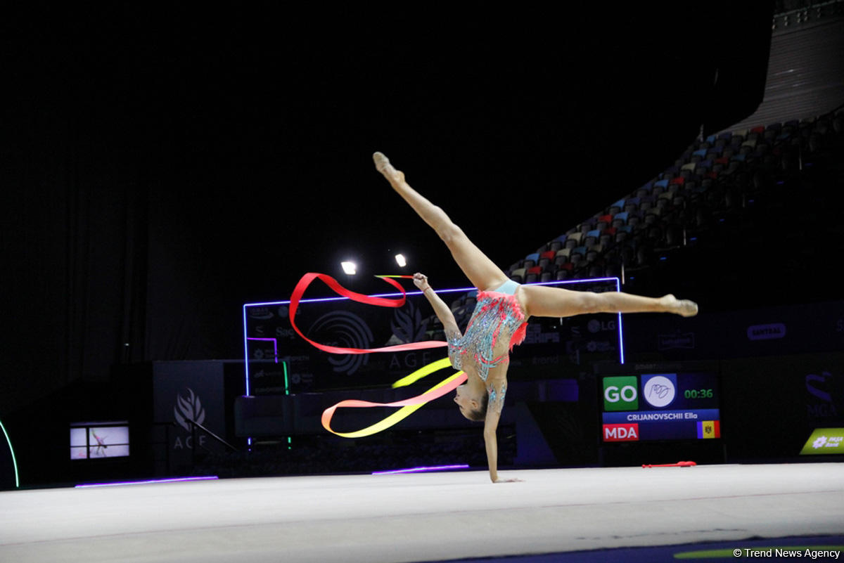 В Национальной арене гимнастики в Баку продолжаются соревнования в рамках третьего дня Чемпионата Европы (ФОТО)