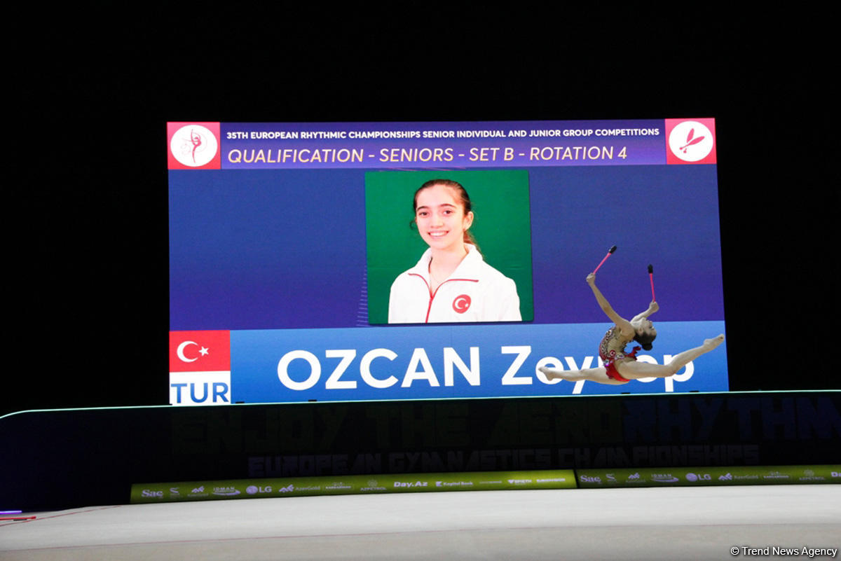 В Национальной арене гимнастики в Баку продолжаются соревнования в рамках третьего дня Чемпионата Европы (ФОТО)