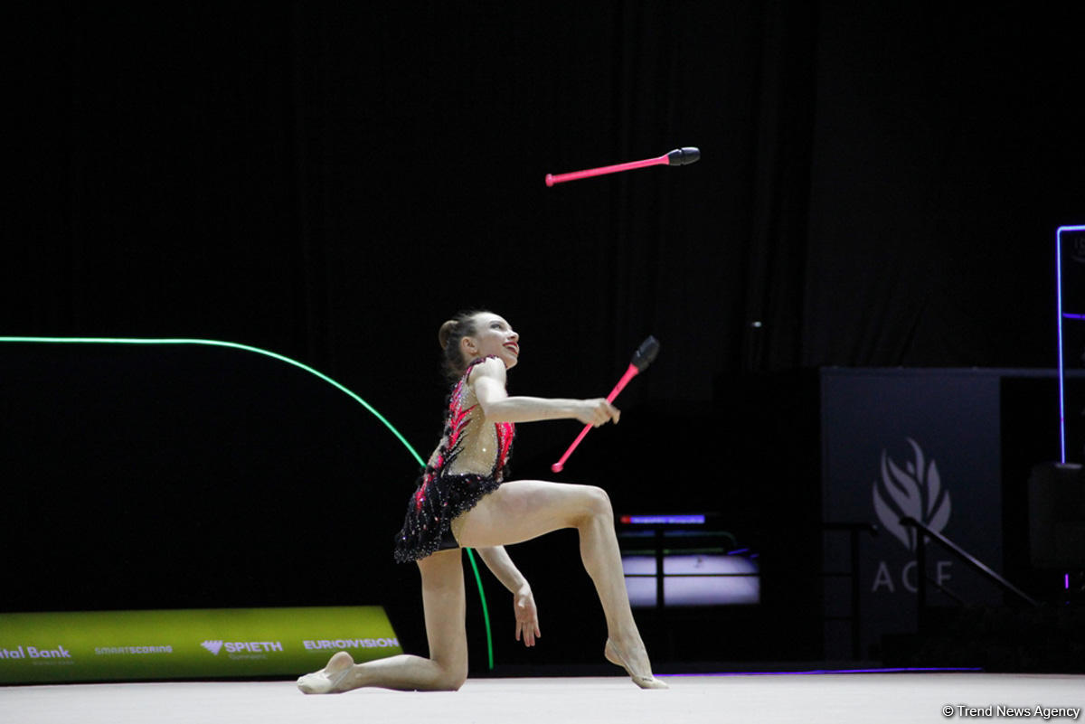В Национальной арене гимнастики в Баку продолжаются соревнования в рамках третьего дня Чемпионата Европы (ФОТО)
