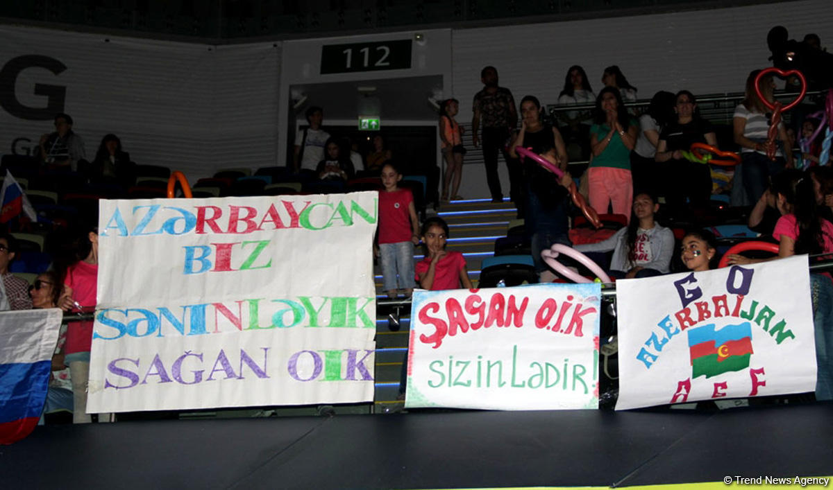 В Национальной арене гимнастики в Баку продолжаются соревнования в рамках третьего дня Чемпионата Европы (ФОТО)