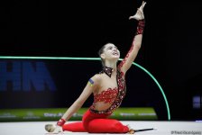 Лучшие моменты финальных соревнований Чемпионата Европы по художественной гимнастике в Баку (ФОТО)