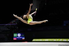 Лучшие моменты финальных соревнований Чемпионата Европы по художественной гимнастике в Баку (ФОТО)