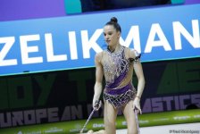 Лучшие моменты финальных соревнований Чемпионата Европы по художественной гимнастике в Баку (ФОТО)